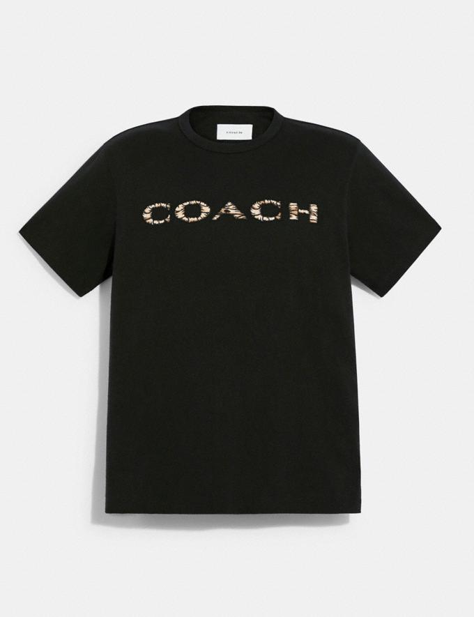 Coach Coach X Michael B. Jordan Mummified Signature T-Shirt in Organic Cotton Black Translations 10.1 MBJ additional skus  
