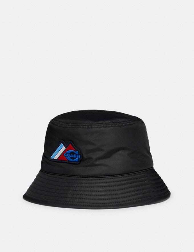 Coach Padded Bucket Hat Black/Blue Translations 12.1 Retail translations  