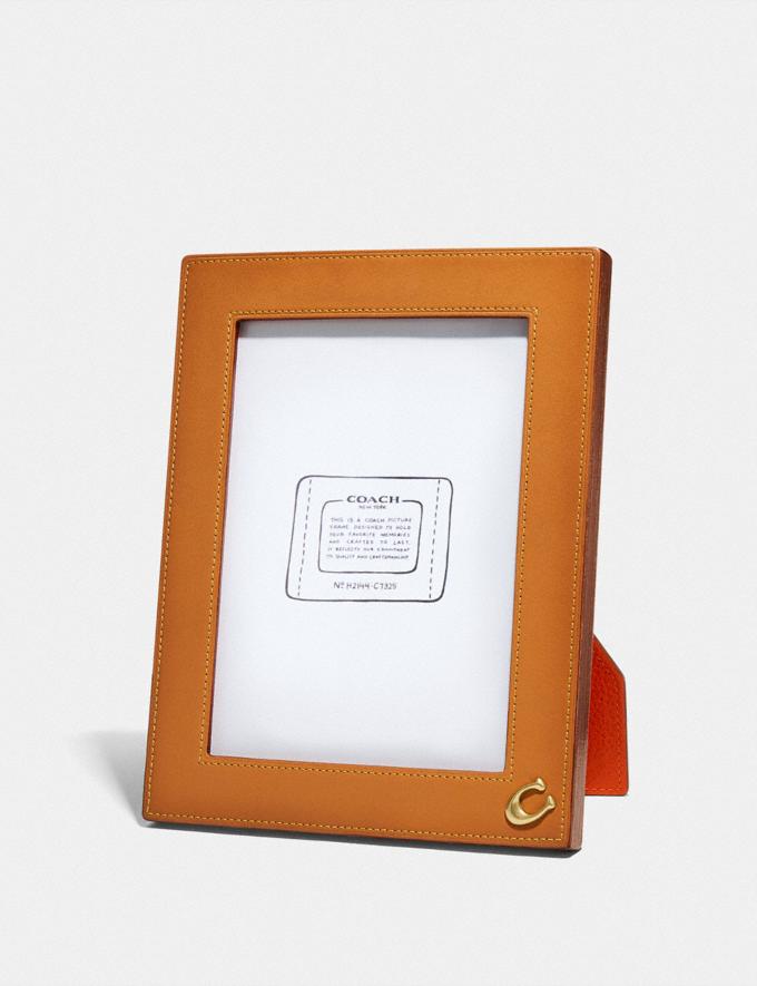 Coach Picture Frame Natural Bright Orange DEFAULT_CATEGORY  