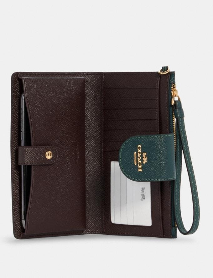 Coach Boxed Tech Wallet Im/Forest Green DEFAULT_CATEGORY Alternate View 1