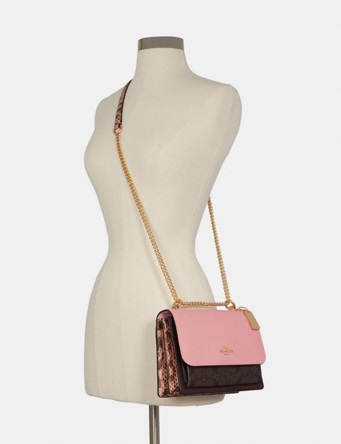Coach Klare Crossbody in Signature Canvas Im/Brown Shell Pink DEFAULT_CATEGORY Alternate View 3