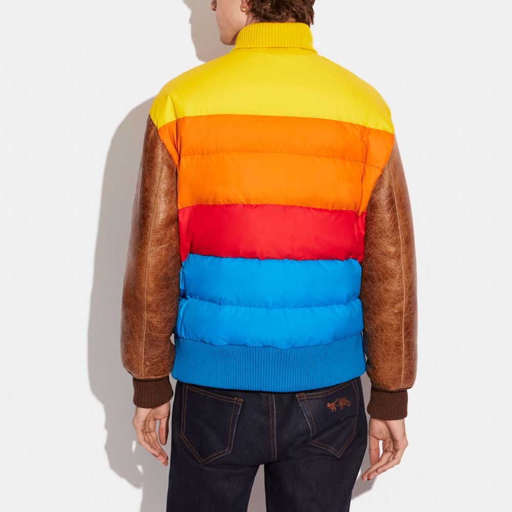 rainbow letterman jacket