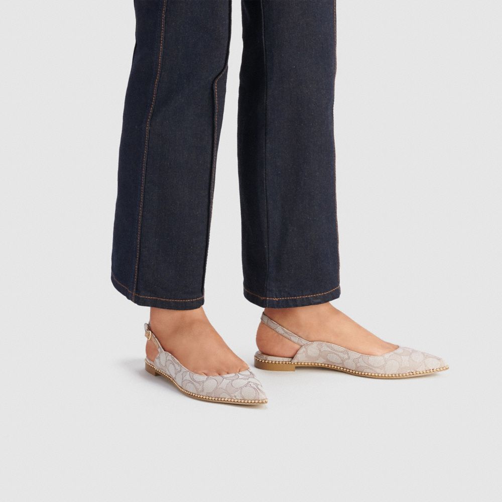 vae skimmer slingback ballerina flats