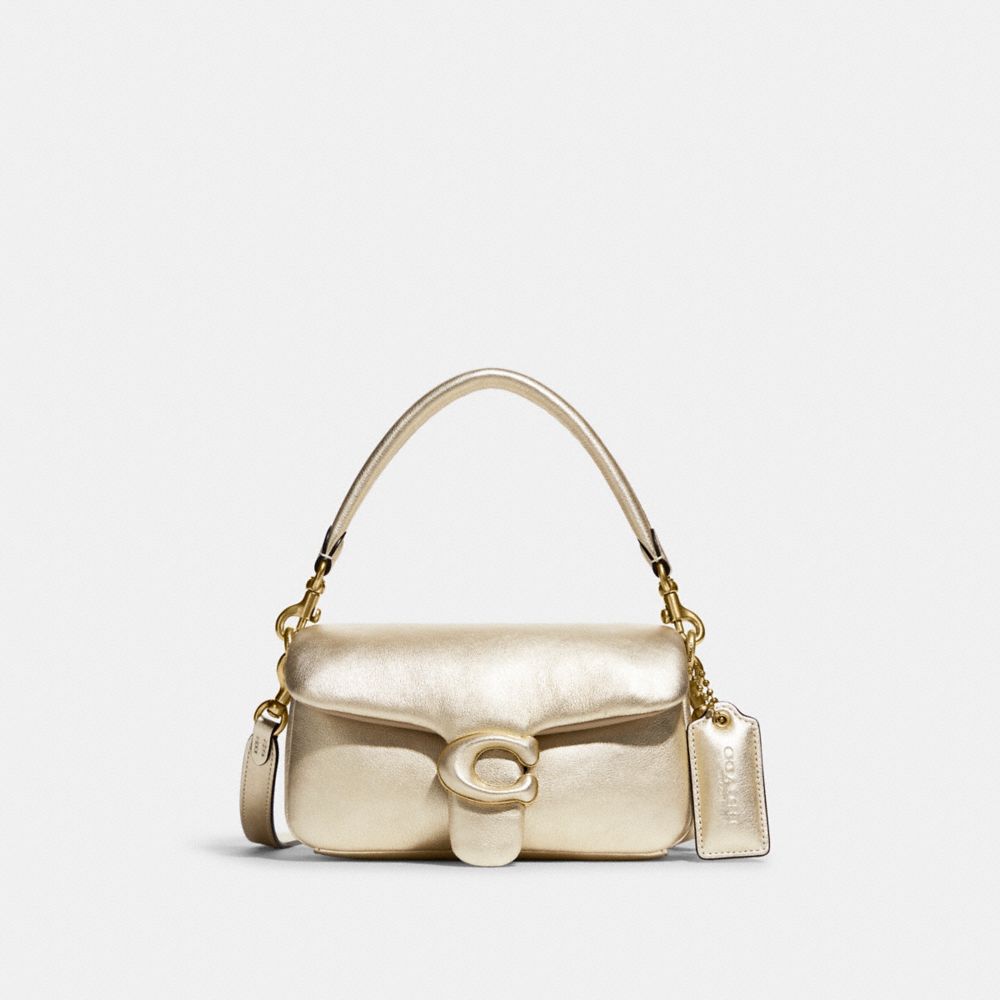coach gold metallic crossbody