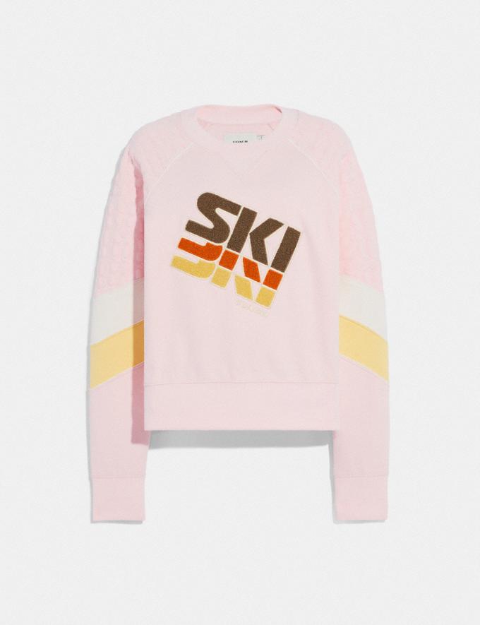 Coach Ski Sweatshirt in Organic Cotton Pink. Translations 12.1 Retail translations  