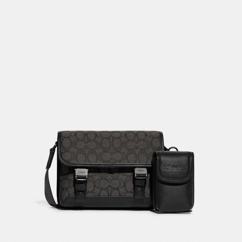 COACH Signature Jacquard Black Crossbody