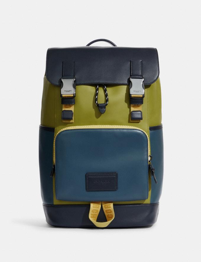 Coach Track Backpack In Colorblock Signature Canvas ...