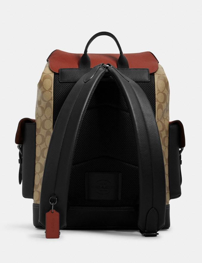 HUDSON BACKPACK IN COLORBLOCK SIGNATURE CANVAS