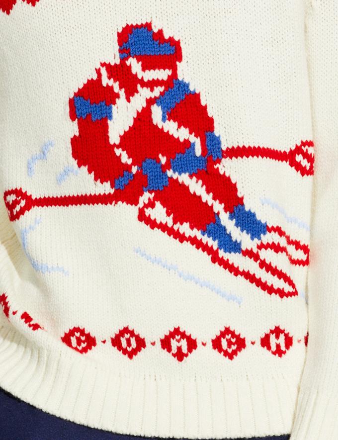 Coach Ski Fair Isle Knit Sweater Cream. Translations 12.1 Retail translations Alternate View 3