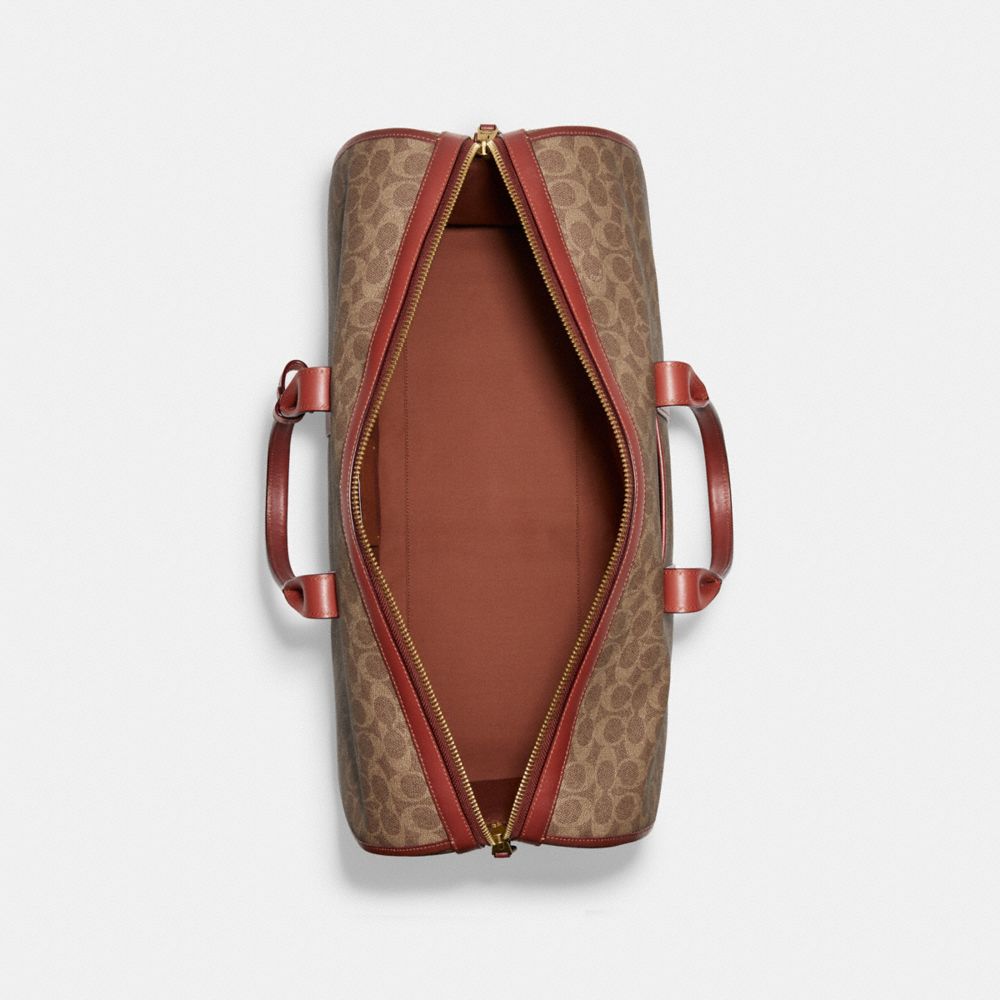 COACH®,GOTHAM DUFFLE IN SIGNATURE CANVAS,Signature Coated Canvas,Large,,Inside View,Top View