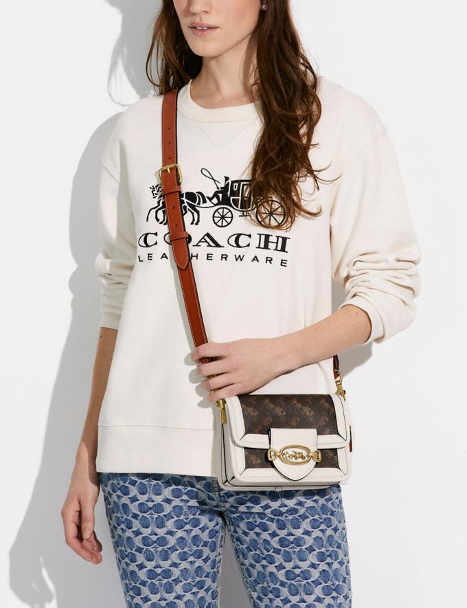 Coach Hero Crossbody With Horse and Carriage Print B4/Chalk Burnished Amber DEFAULT_CATEGORY Alternate View 3