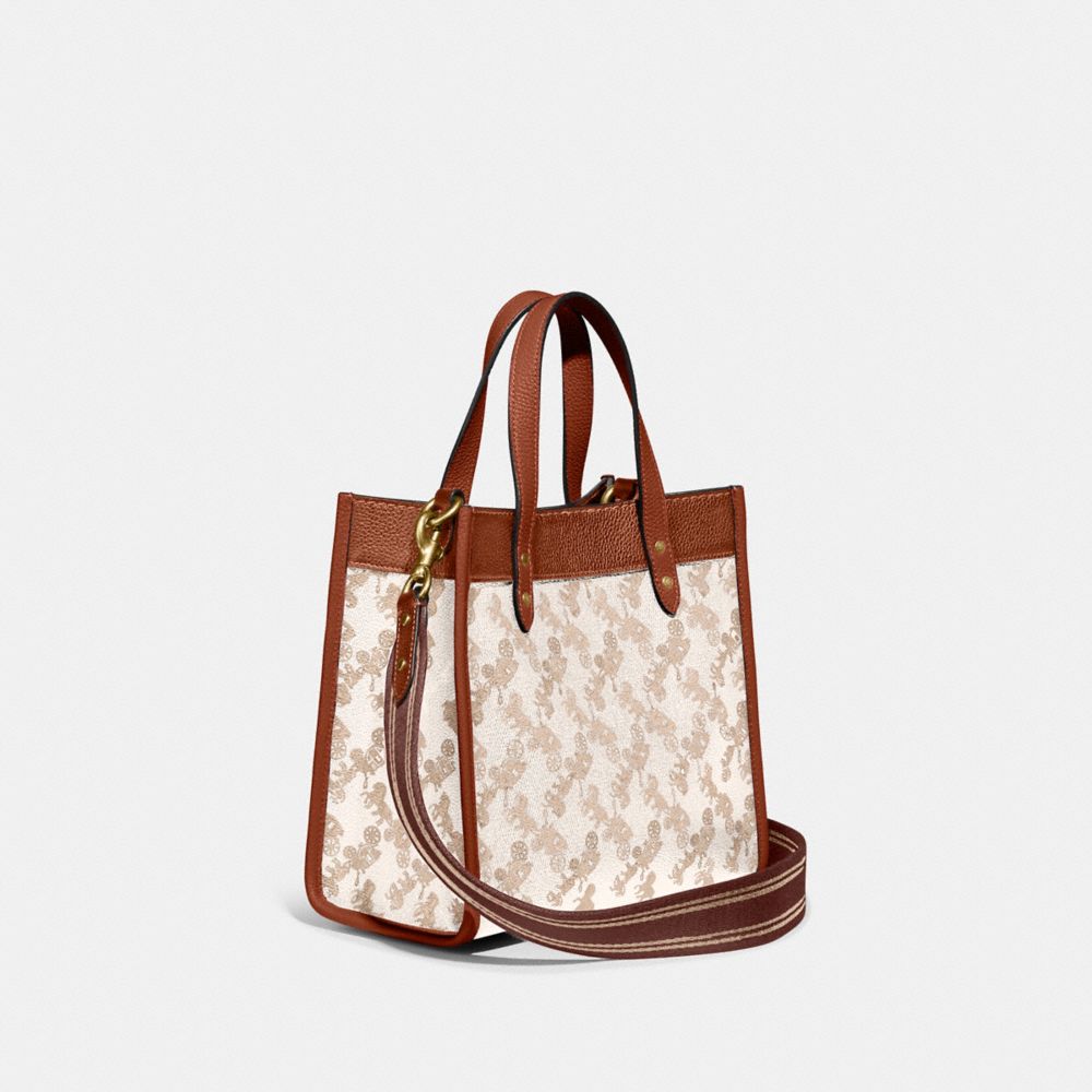 COACH Field Tote 22 With Horse And Carriage Print And Carriage Badge