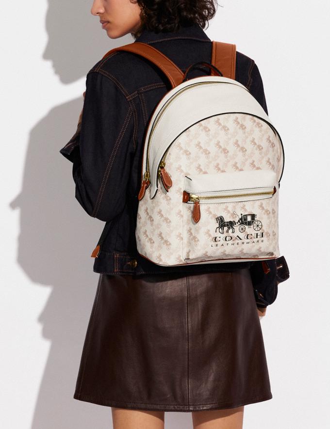 COACH: Charter Backpack With Horse And Carriage Print