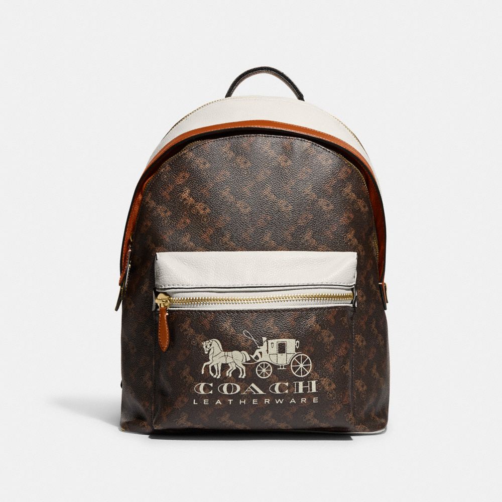 Charter Backpack With Horse And Carriage Print