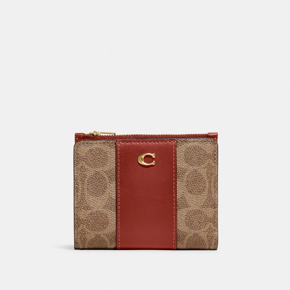 Coach Bifold Snap Wallet In Signature Canvas ModeSens