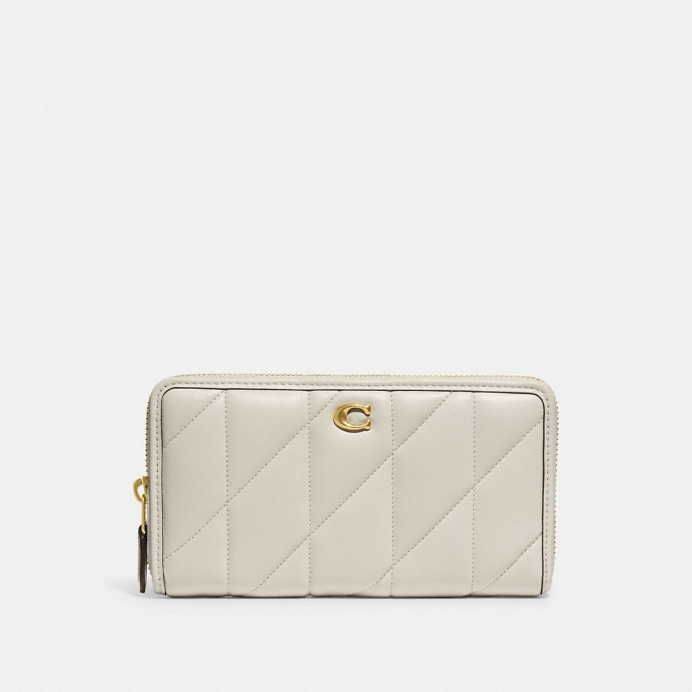 COACH®,Accordion Zip Wallet With Pillow Quilting,,Front View