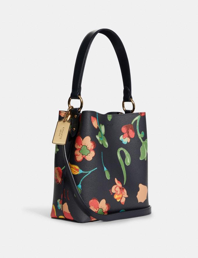 COACH: Small Town Bucket Bag With Dreamy Land Floral Print