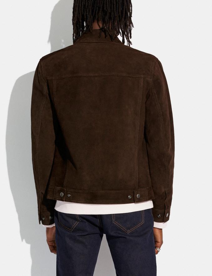 Coach Suede Jacket Brown DEFAULT_CATEGORY Alternate View 2
