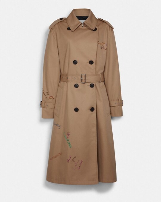EMBROIDERED TRENCH