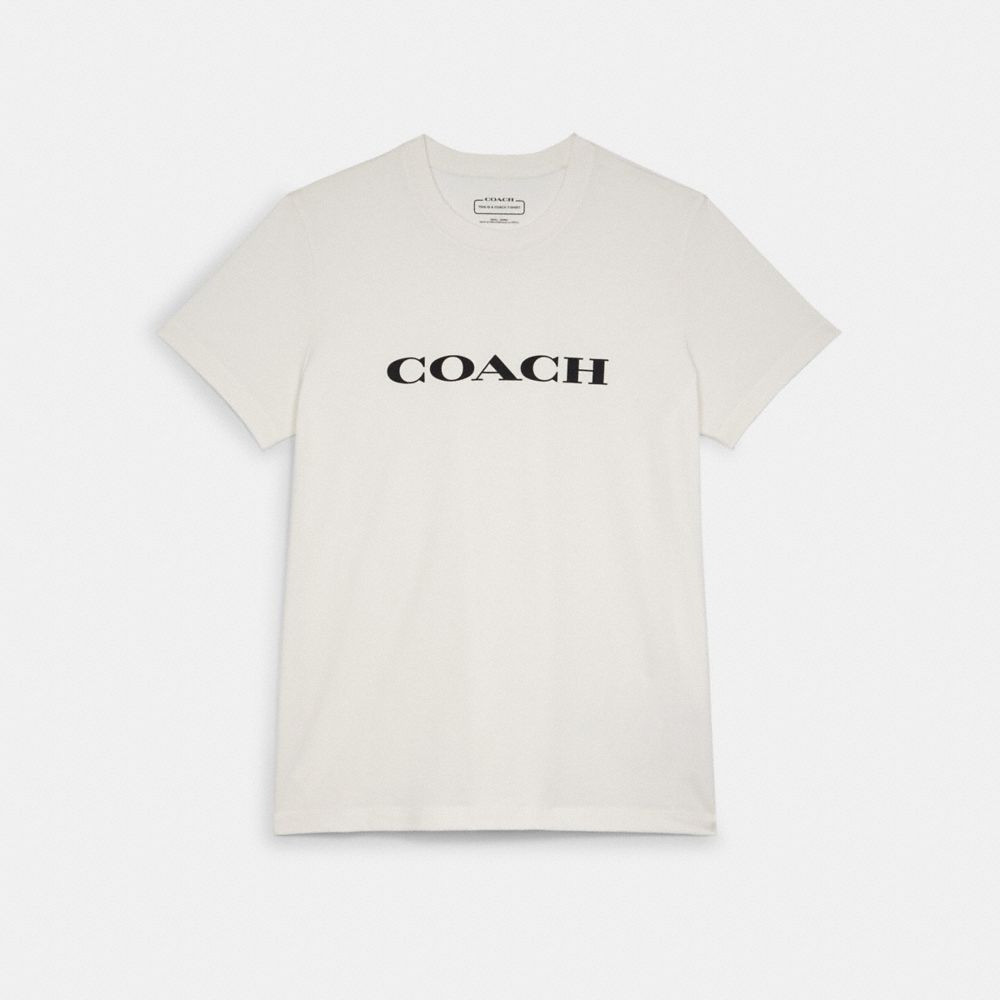 COACH®,Essential T-Shirt In Organic Cotton,,Front View