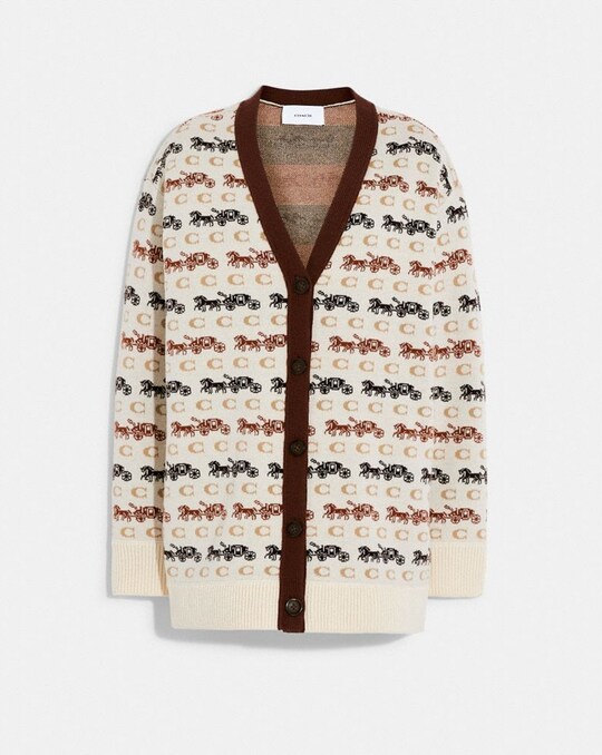 CARDIGAN MIT HORSE AND CARRIAGE