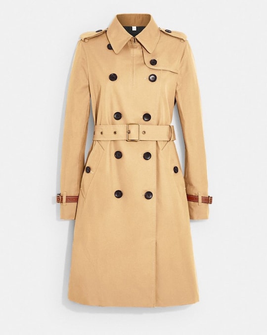 ICON TRENCH COAT IN ORGANIC COTTON AND RECYCLED POLYESTER