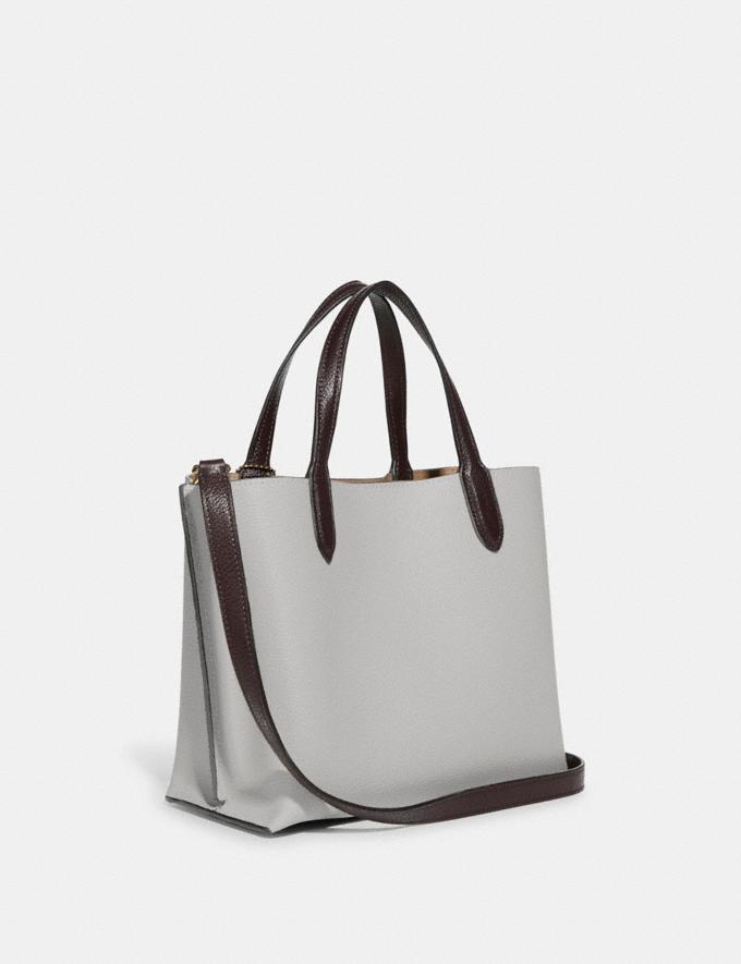 Coach Willow Tote 24 in Colorblock With Signature Canvas Interior B4/Dove Grey Multi DEFAULT_CATEGORY Alternate View 1