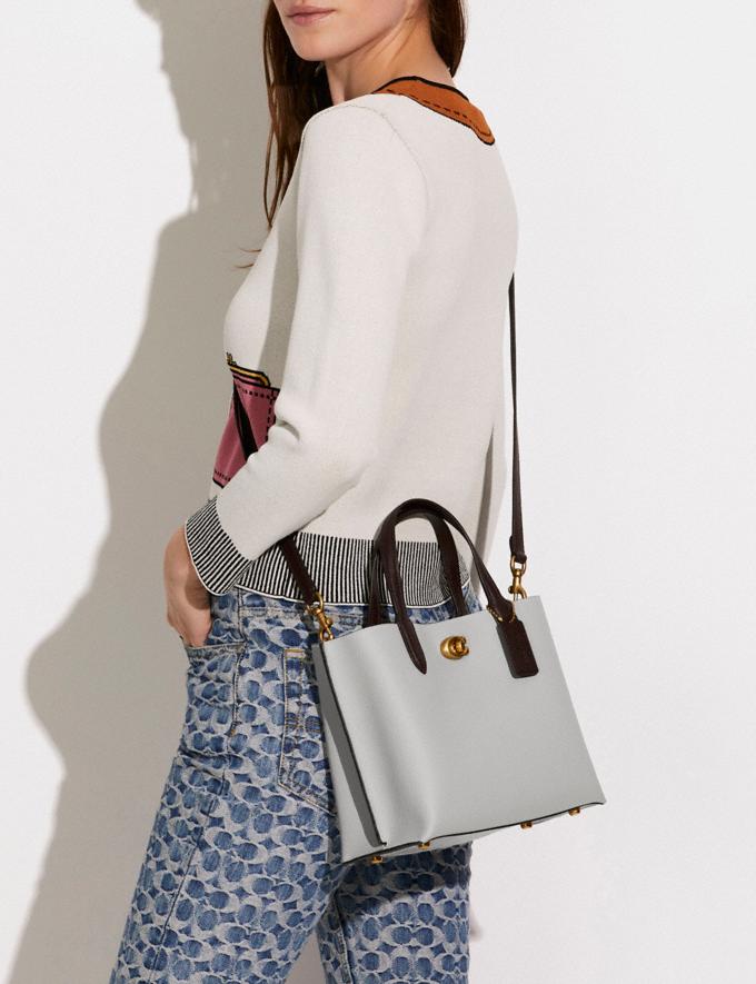 Coach Willow Tote 24 in Colorblock With Signature Canvas Interior B4/Dove Grey Multi DEFAULT_CATEGORY Alternate View 3