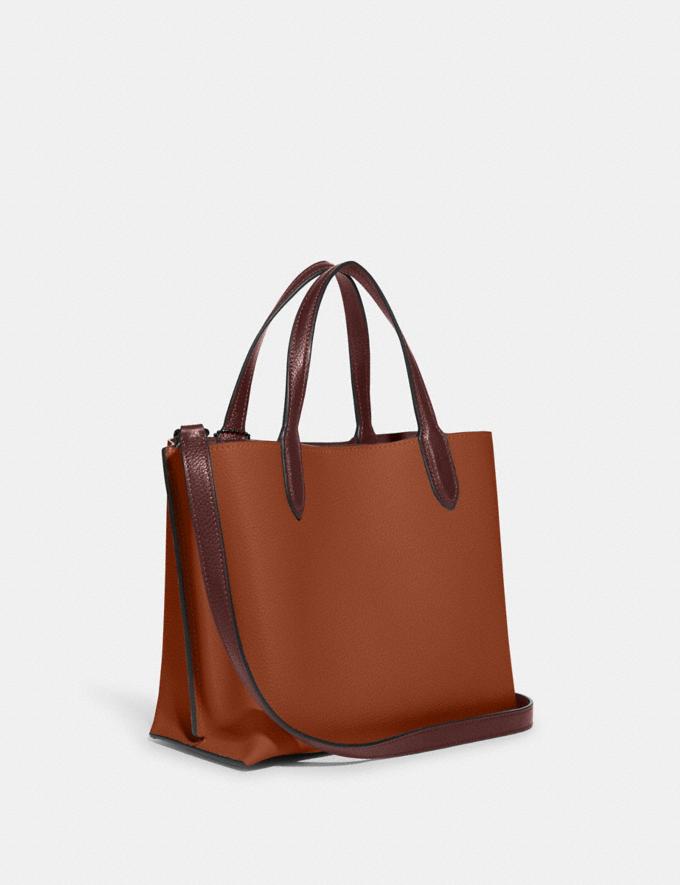 Coach Willow Tote 24 in Colorblock With Signature Canvas Interior V5/1941 Saddle Multi DEFAULT_CATEGORY Alternate View 1