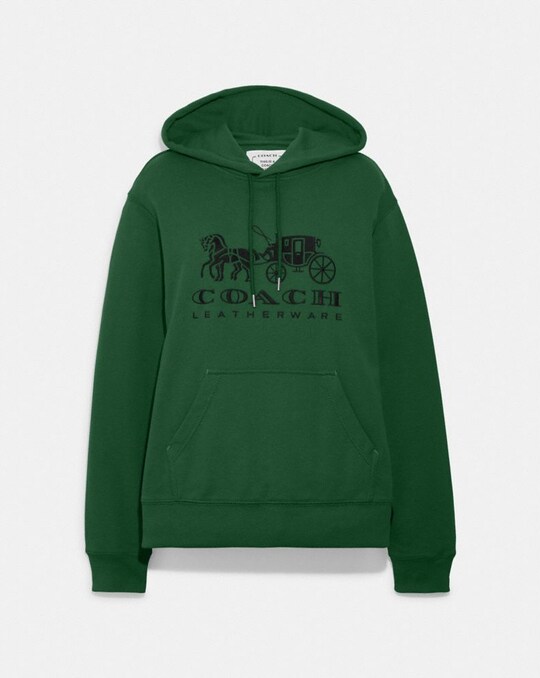 HORSE AND CARRIAGE HOODIE IN ORGANIC COTTON