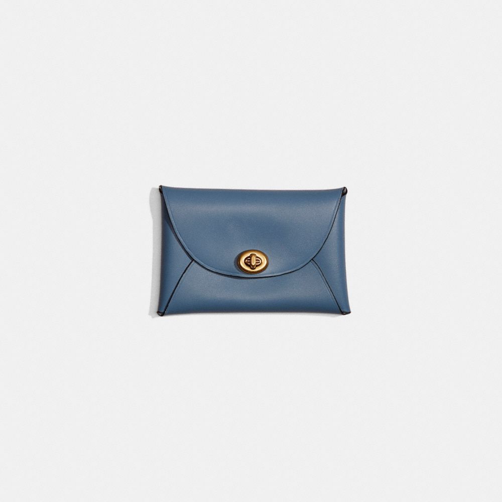 COACH®,REMADE MEDIUM POUCH,Pebble Leather,,Front View