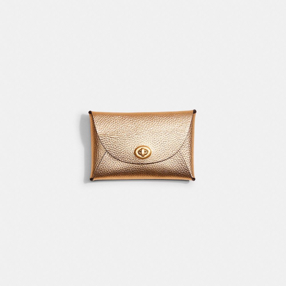 COACH®,REMADE MEDIUM POUCH,Pebble Leather,,Front View