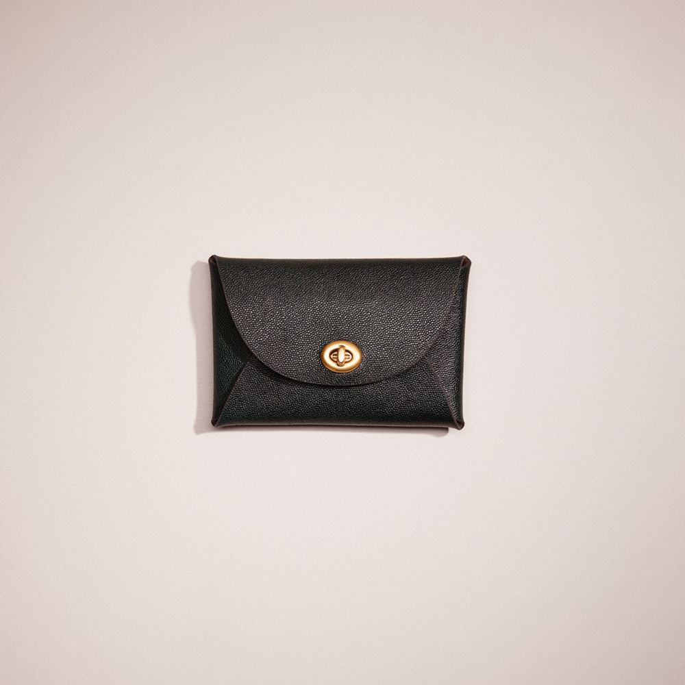 COACH®,REMADE MEDIUM POUCH,Pebble Leather,,Front View