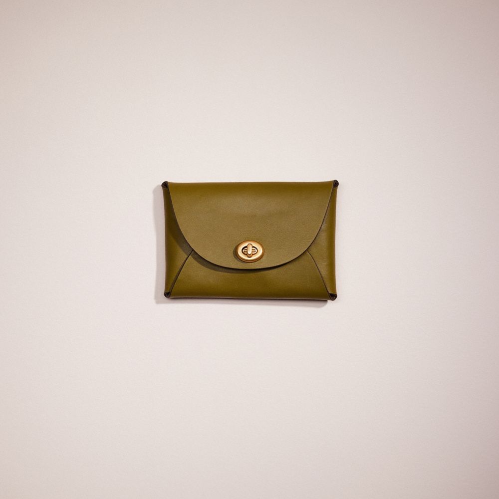 COACH®,REMADE MEDIUM POUCH,Pebble Leather,,Front View