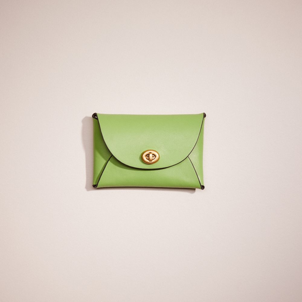 COACH®,REMADE MEDIUM POUCH,Pebble Leather,,Front View