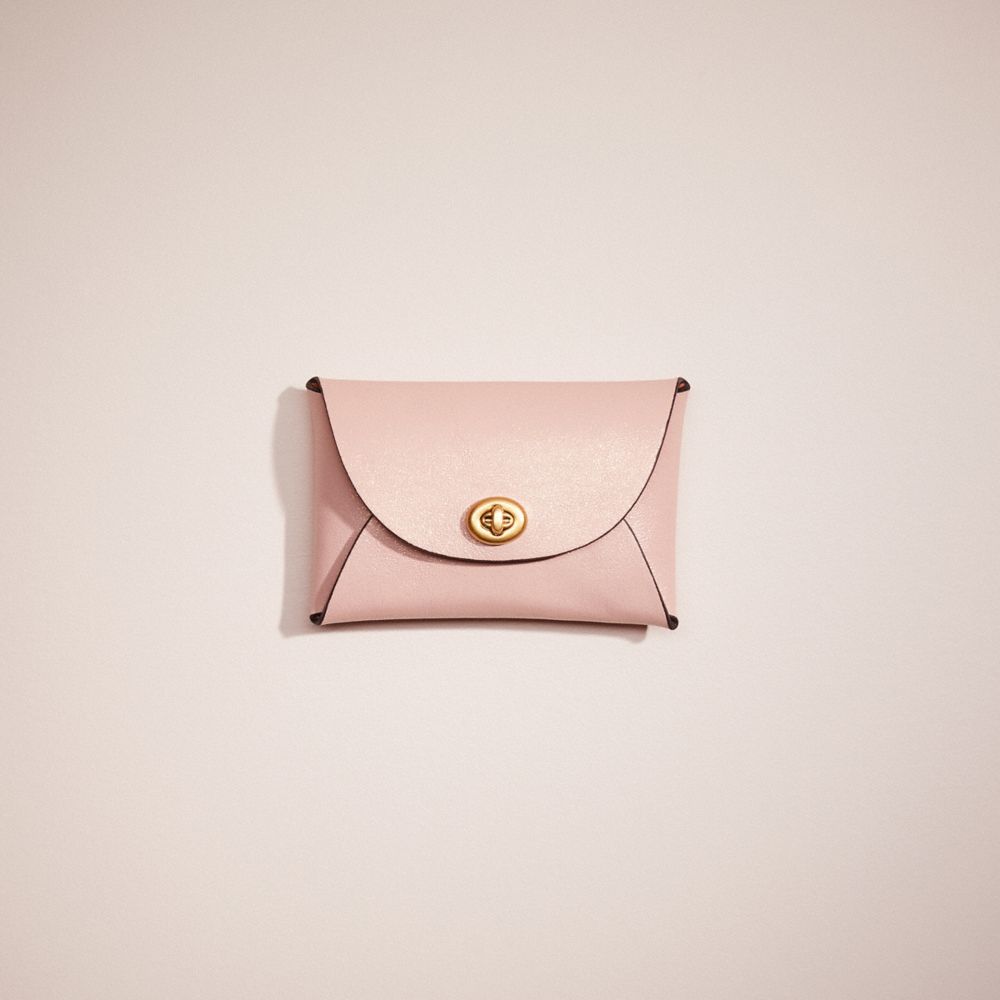 COACH®,REMADE MEDIUM POUCH,Pebble Leather,,Front View