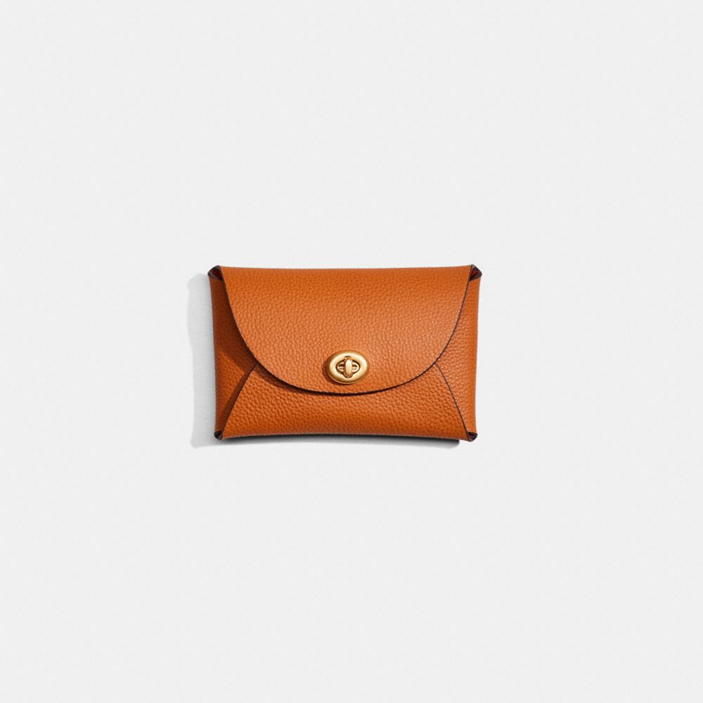 COACH®,REMADE MEDIUM POUCH,Pebble Leather,,Front View