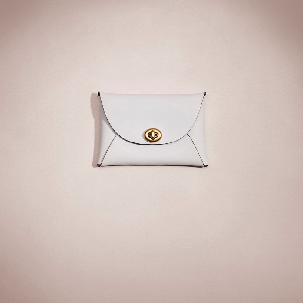 COACH®,REMADE MEDIUM POUCH,Pebble Leather,,Front View