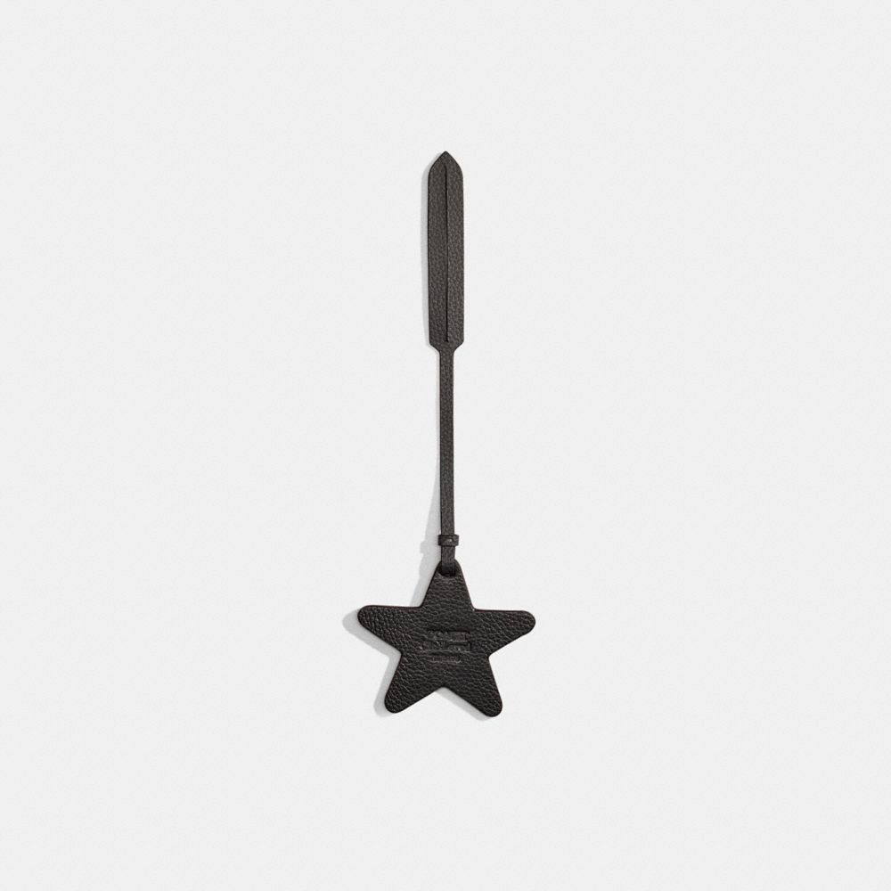 COACH®,REMADE STAR BAG CHARM,Leather,School Spirit,,Front View