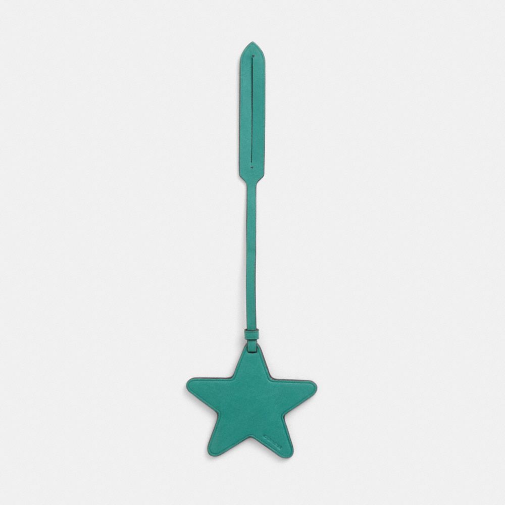COACH®,Remade Star Bag Charm,Bag Charm,Casual,Teal,Front View