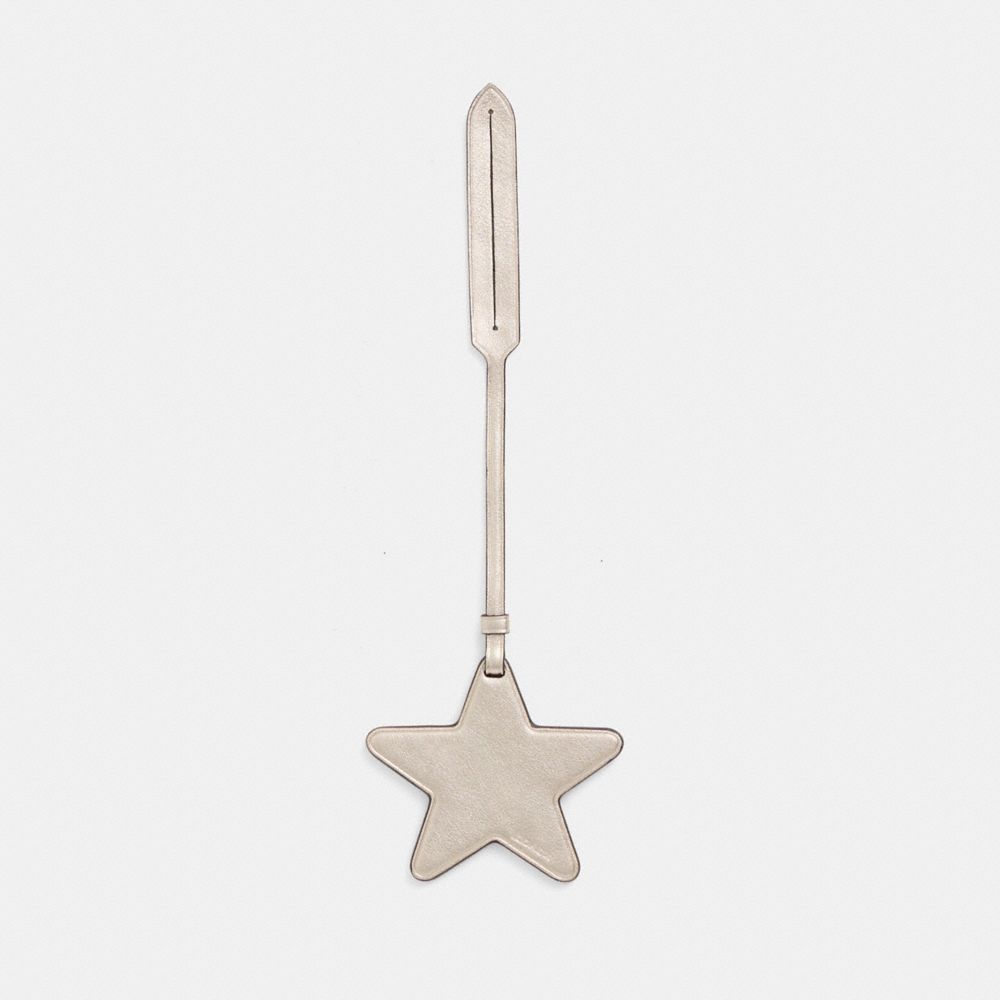 COACH®,Remade Star Bag Charm,Bag Charm,Casual,Silver,Front View