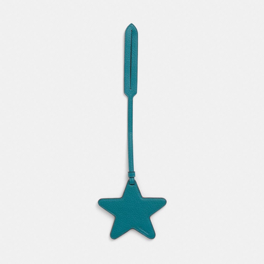COACH®,Remade Star Bag Charm,Bag Charm,Casual,Teal,Front View