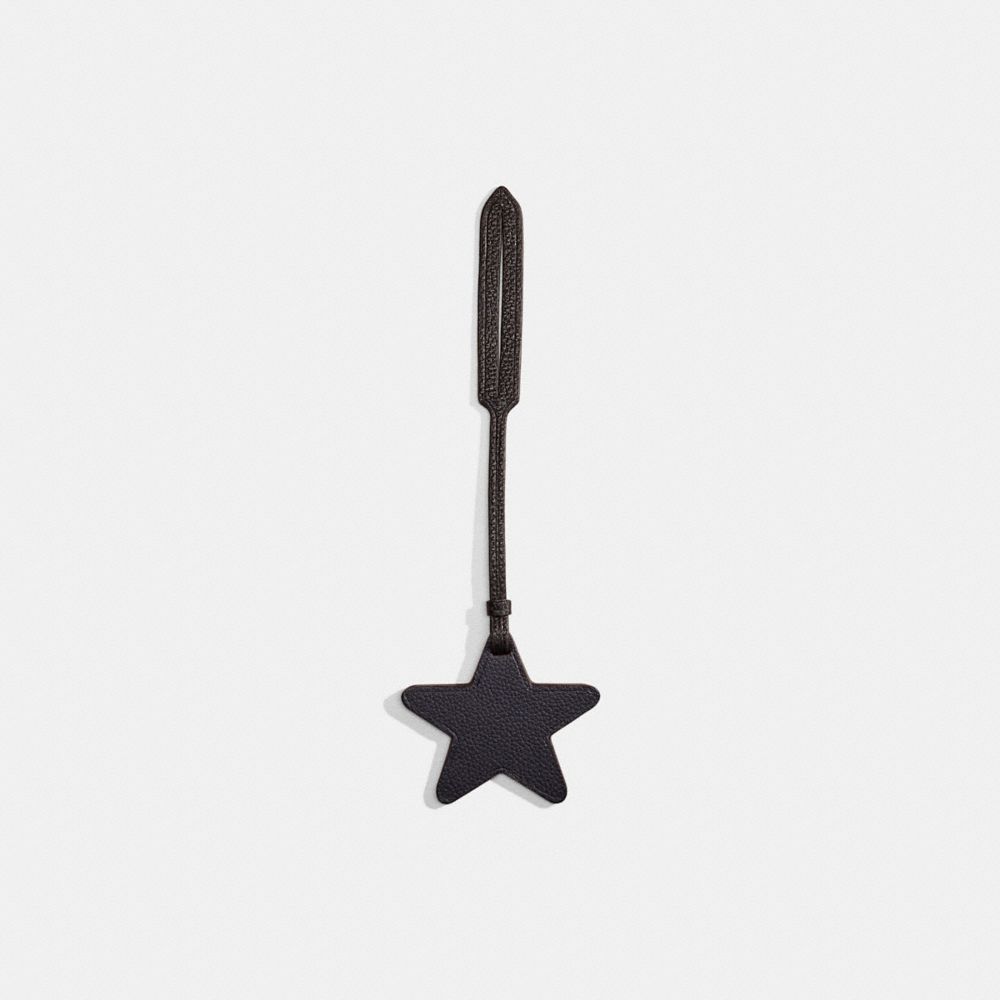 COACH®,REMADE STAR BAG CHARM,Leather,School Spirit,,Front View