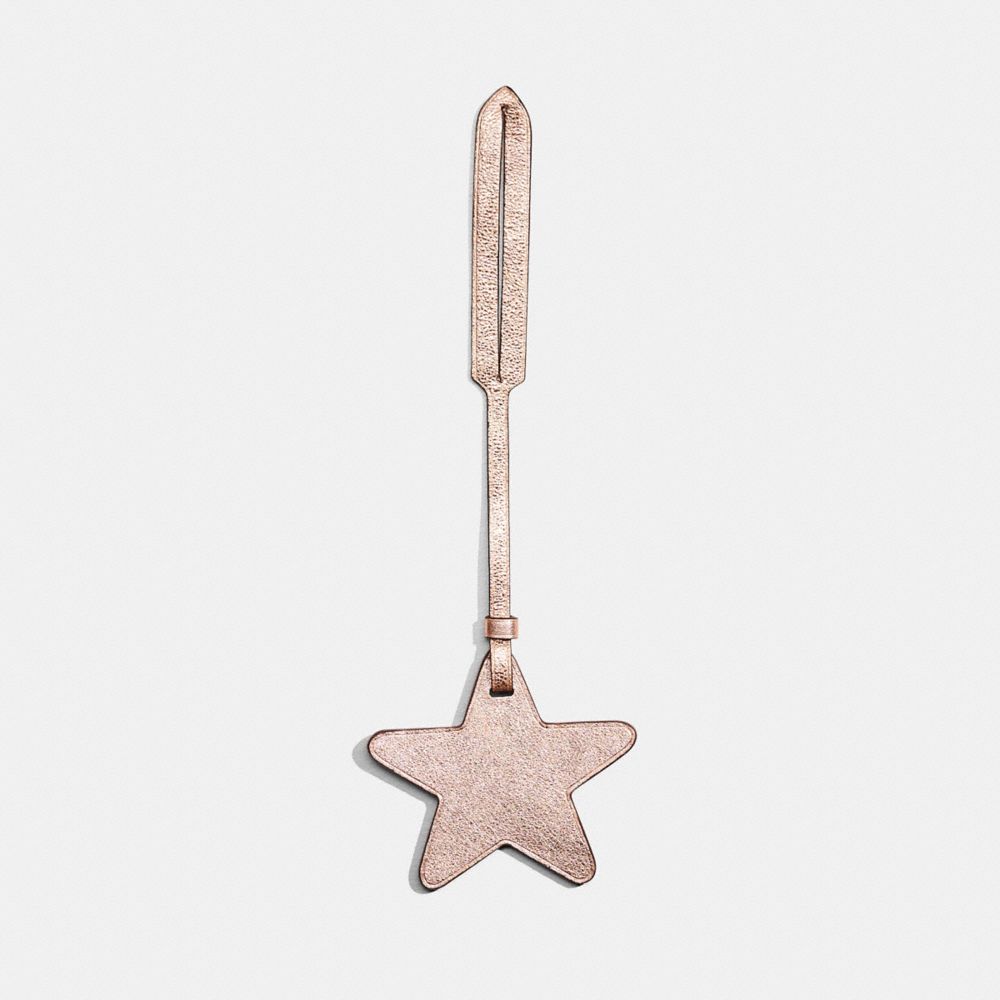 COACH®,Remade Star Bag Charm,Bag Charm,Casual,Gold,Metallic,Front View