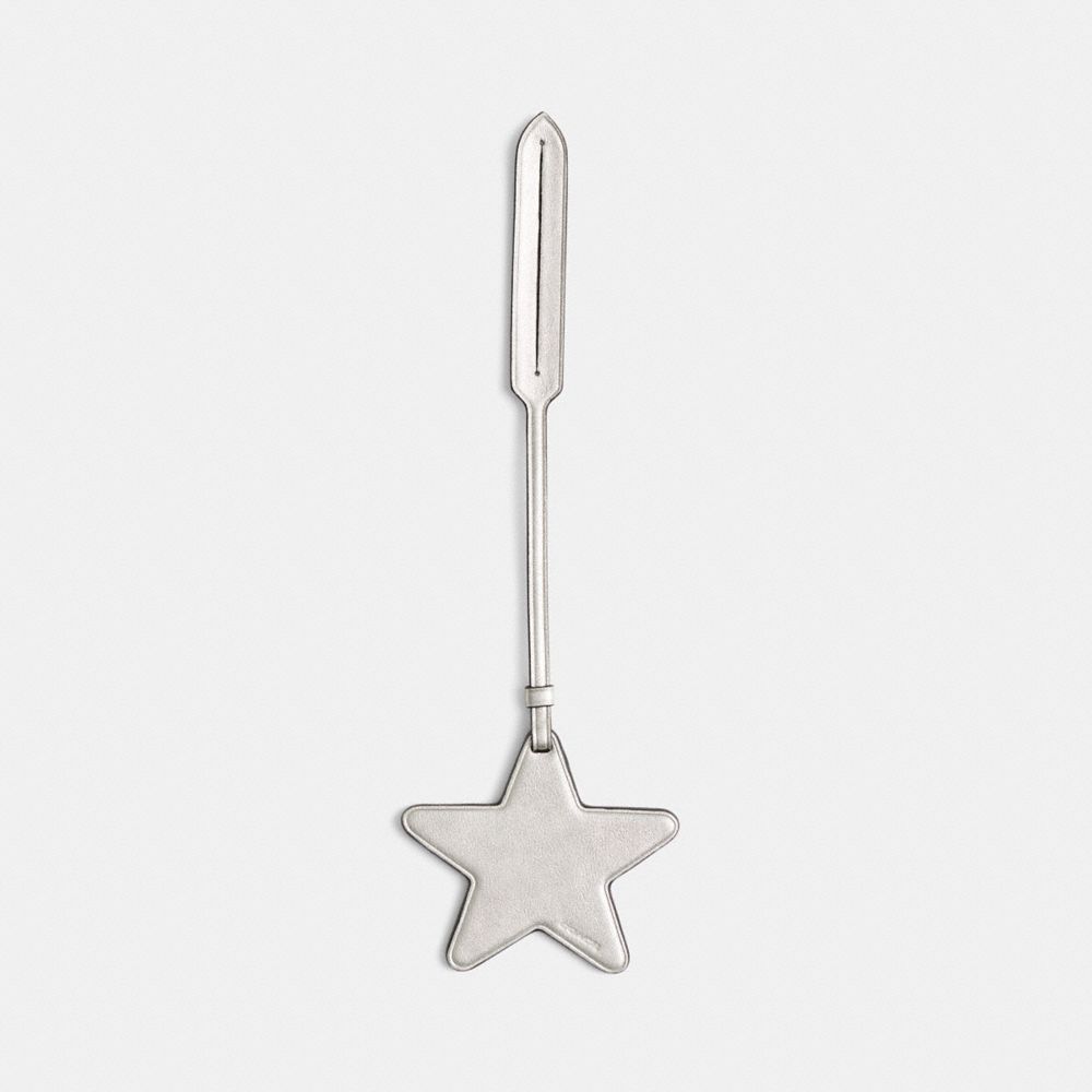 COACH®,Remade Star Bag Charm,Bag Charm,Casual,Silver,Metallic,Front View