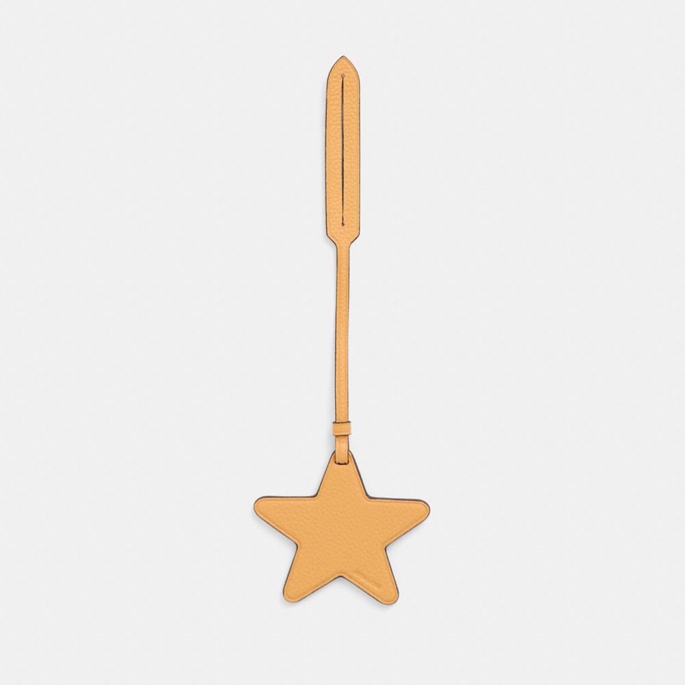 COACH®,Remade Star Bag Charm,Bag Charm,Casual,Mustard,Front View