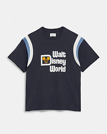 camiseta disney world de coach x disney en algodón orgánico