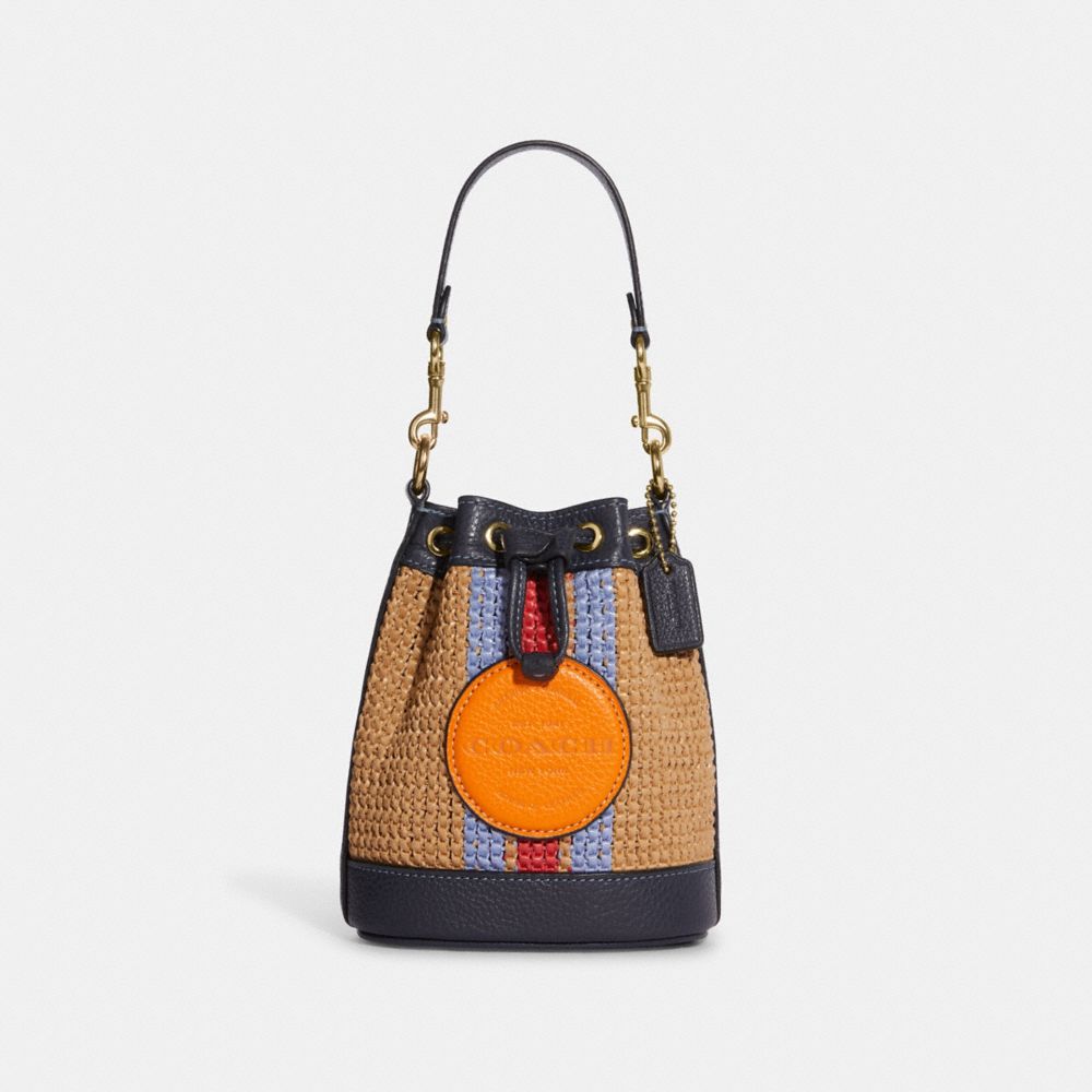 COACH Mini Dempsey Bucket Bag With Patch
