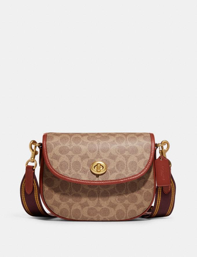 COACH: Willow Saddle Bag In Signature Canvas