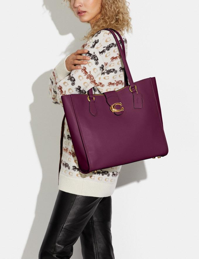 Coach Theo Tote B4/Deep Berry DEFAULT_CATEGORY Alternate View 3